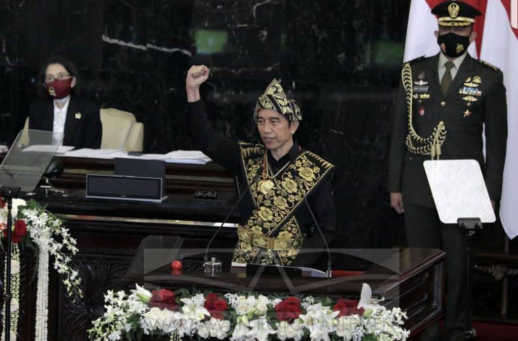 Presiden RI Jokowi Tekankan Kemandirian Energi, di Sidang Tahunan MPR DPR