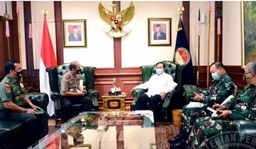Bahas Ideologi Kebangsaan, Kepala BNPT Bertemu Menhan Prabowo