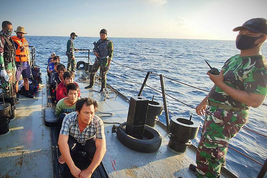 Lagi-lagi KIA Vietnam Pelaku Illegal Fishing di Laut Natuna Utara Ditangkap TNI AL
