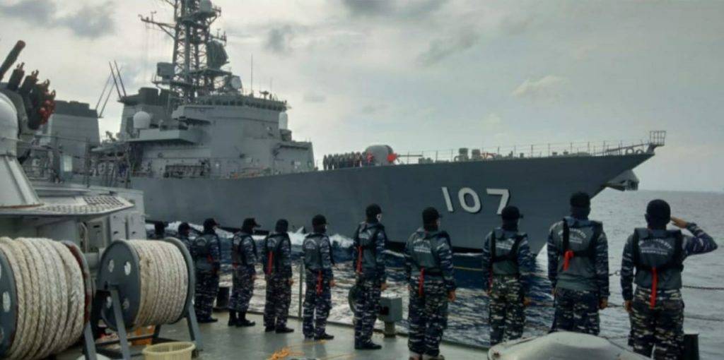 TNI AL Gelar Latihan Bersama JMSDF di Perairan Natuna Utara
