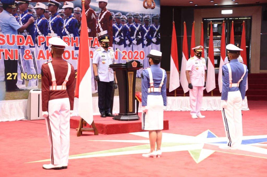 KSAL Dampingi Panglima TNI Wisuda 923 Prabhatar Akademi TNI dan AKPOL 2020
