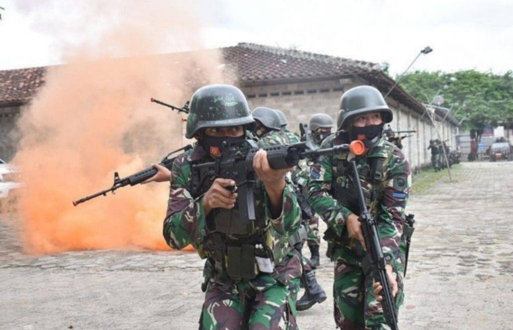 Dankormar Suhartono Tinjau Latihan Operasi Pertempuran Kota TA 2020