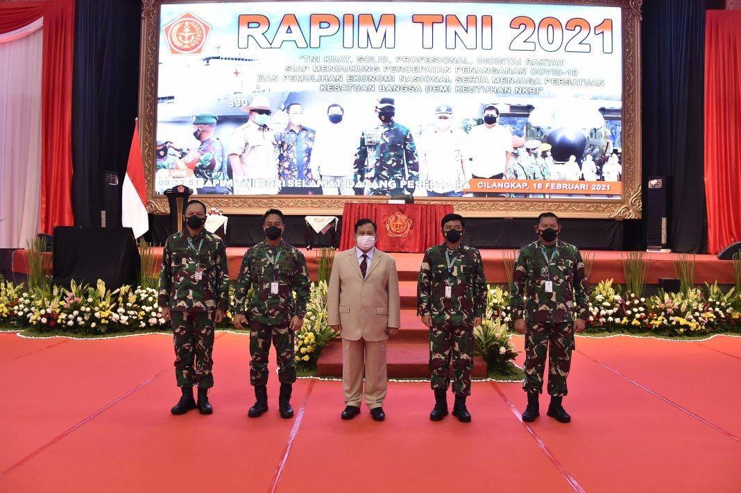 Menhan Berikan Pembekalan kepada Peserta Rapim TNI Tahun 2021
