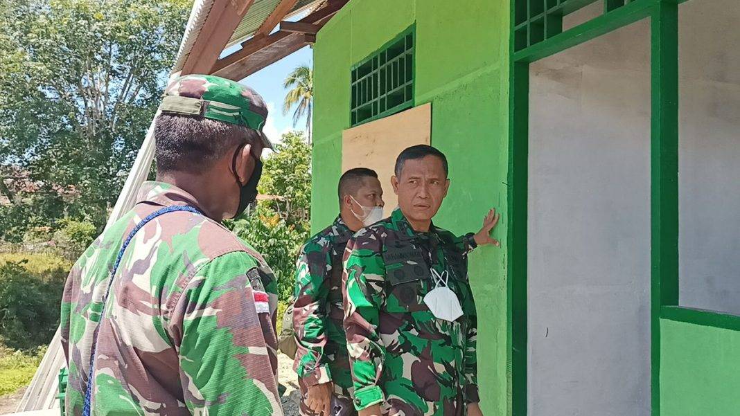 Tim Pengawas TNI AD Tinjau Lokasi TMMD ke-110 di Distrik Kawagit
