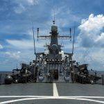 Heli Dek milik KRI Bung Tomo-357. (Foto IDM/Rayi Gigih)