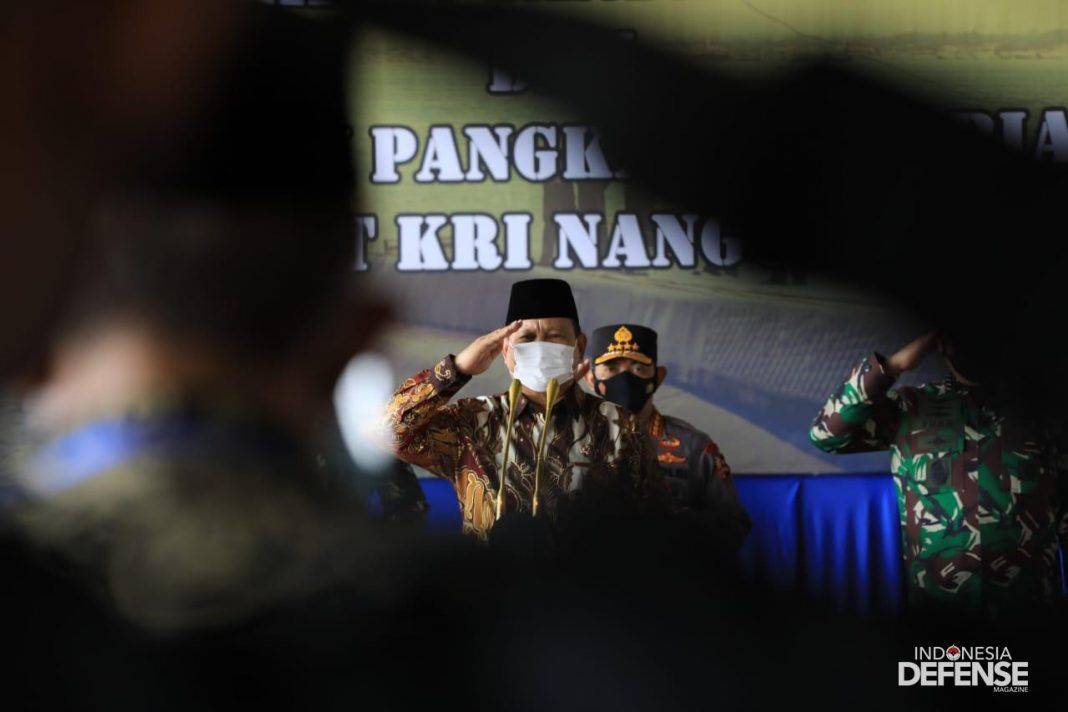 Menhan Prabowo Pimpin Kenaikan Pangkat Awak KRI Nanggala-402