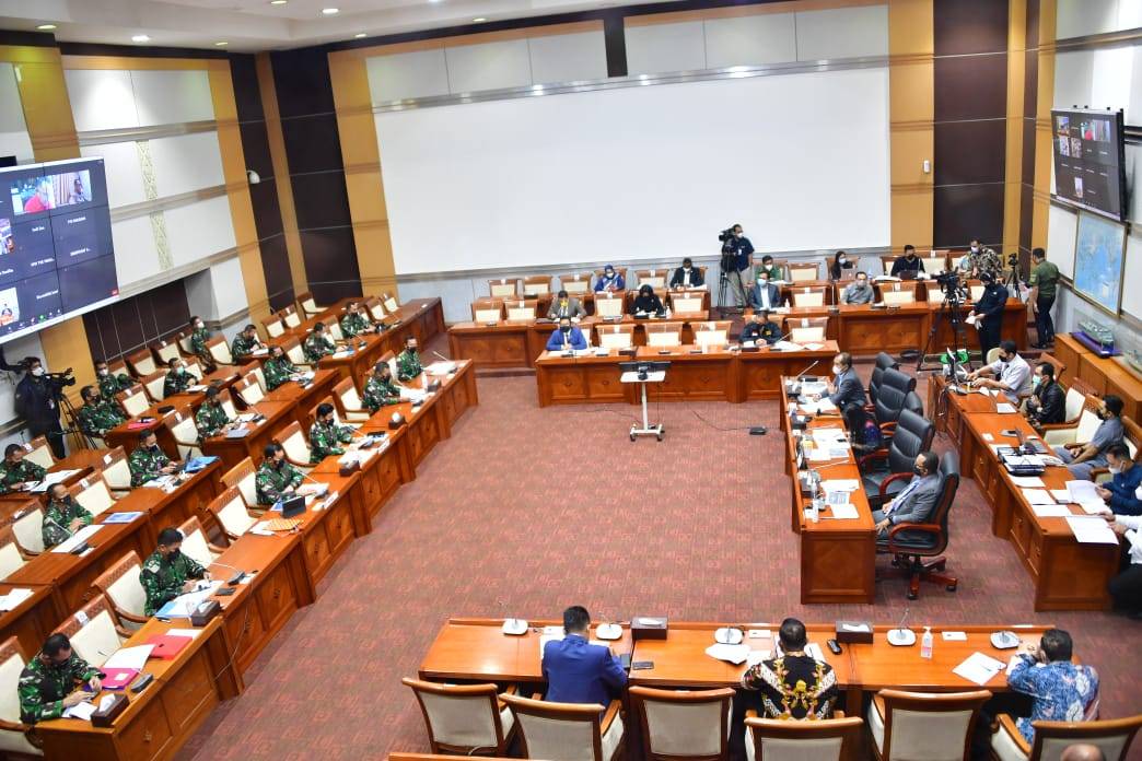 Panglima TNI Beserta KSAL Gelar RDP Dengan Komisi I DPR RI