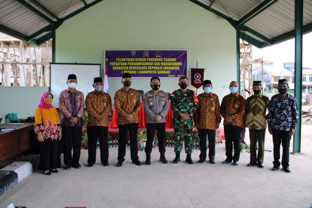 Kodim 1208/Sambas Gelar Pelantikan DPC Pepabri Kabupaten Sambas