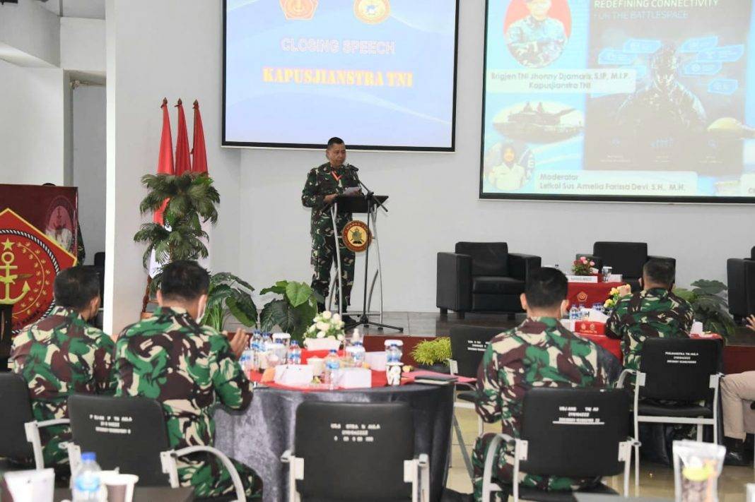 Kapusjianstra TNI Buka Acara Focus Group Discussion