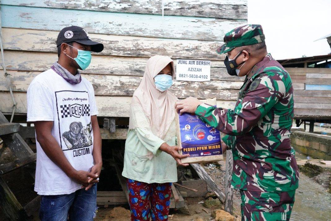 Jajaran Kodim 1628/SB Bersinergi Bantu Penanganan Covid-19 di Sumbawa Barat