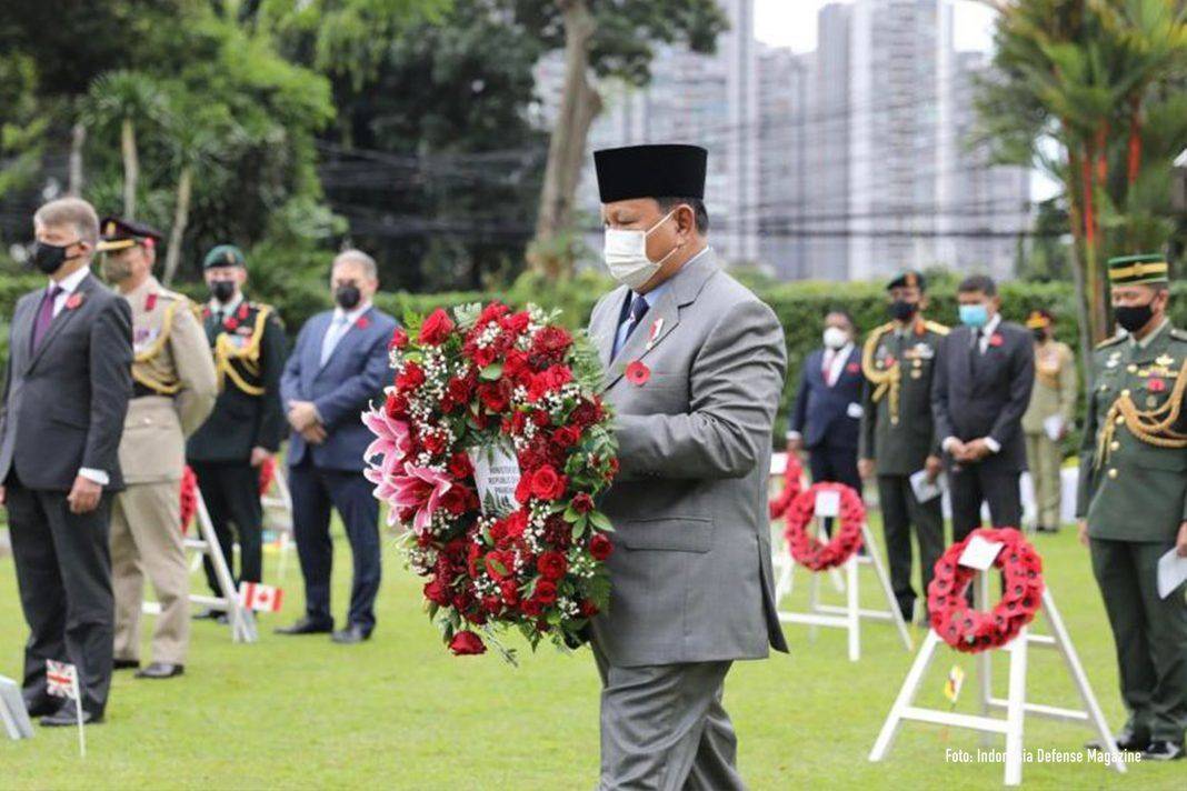 Menhan Prabowo Hadiri Peringatan Remembrance Sunday