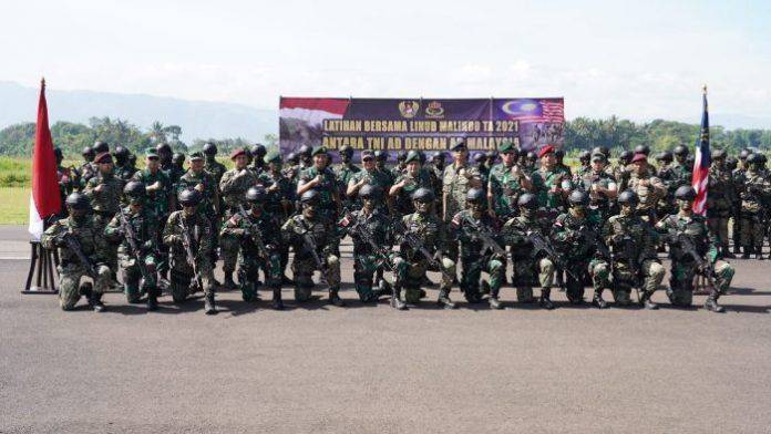 Latma Linud Malindo TNI AD dan AD Malaysia Resmi Ditutup