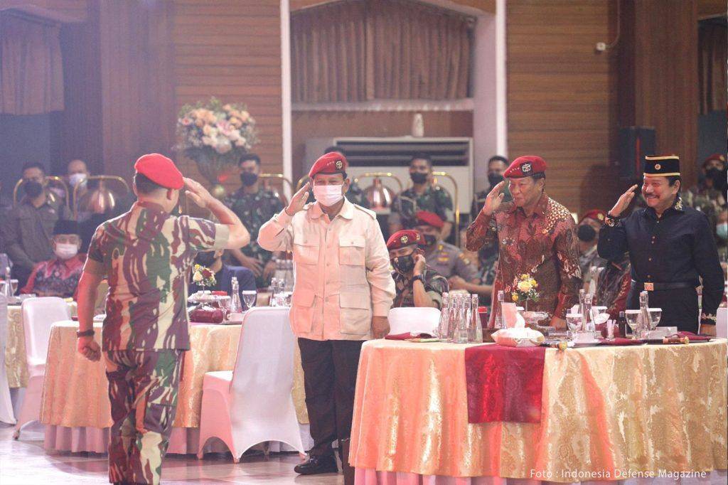 Menhan Prabowo Hadiri Hut Kopassus ke-70