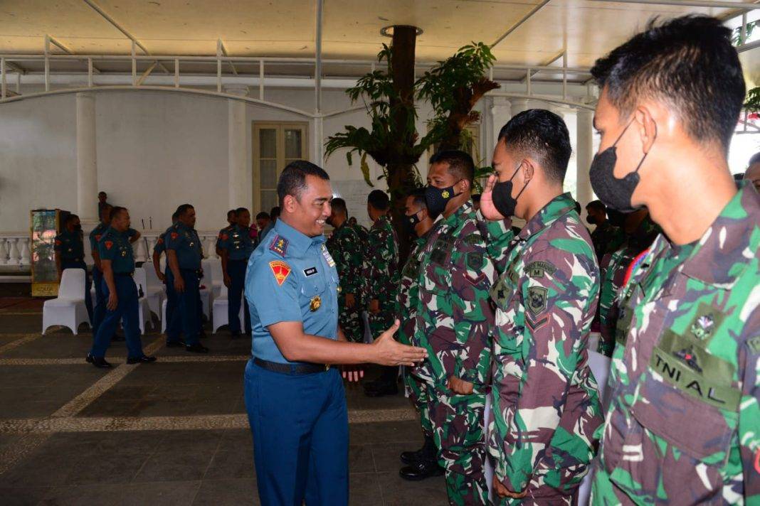Komandan Korps Marinir (Dankormar) Mayjen TNI (Mar) Widodo Dwi Purwanto menerima dan menyambut kedatangan Satgas Latihan Bersama Multilateral Rim Of The Pacific (Latma Multilateral Rimpac)