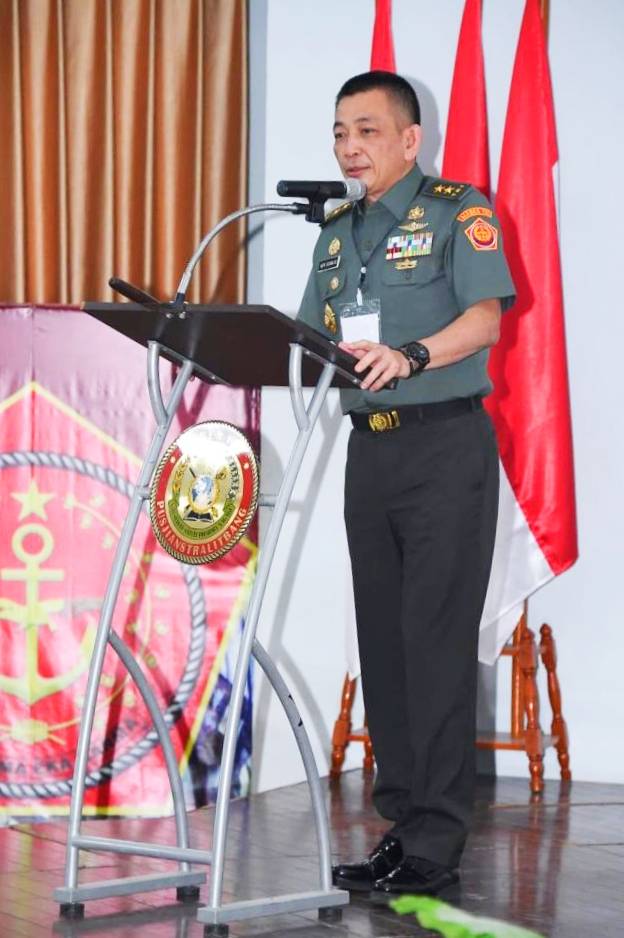 Kepala Pusat Pengkajian Strategis, Penelitian dan Pengembangan (Kapusjianstralitbang) TNI Mayjen TNI Agape Zacharia R. Dondokambey
