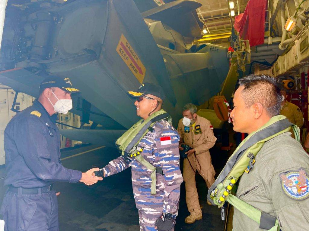 KRI Sultan Iskandar Muda-367 Latihan Sea Joint Activity bersama Kapal Perang Italia