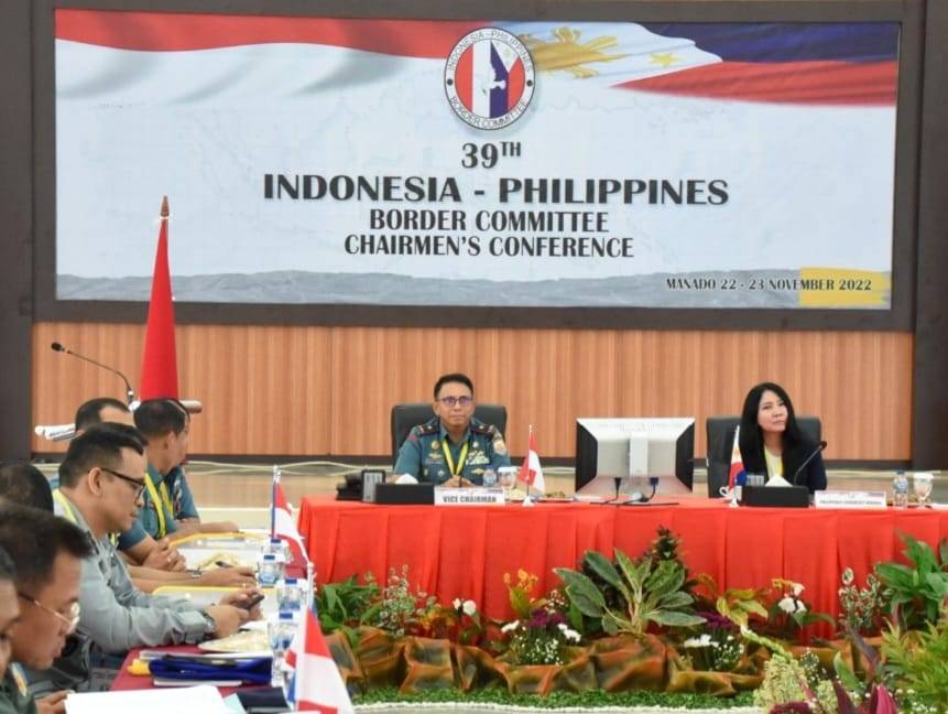 Danlantamal VIII Buka Sidang Ketua Komite Perbatasan Indonesia-Filipina ke-39