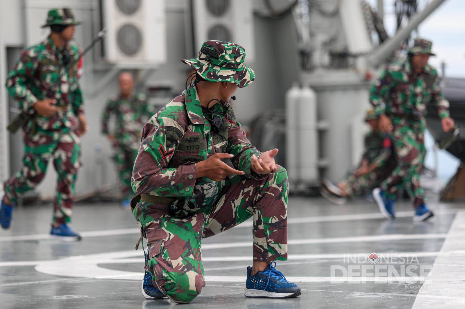 Marinir TNI AL Lakukan Persiapan Jelang Puncak Latgabma Ausindo AAJEK