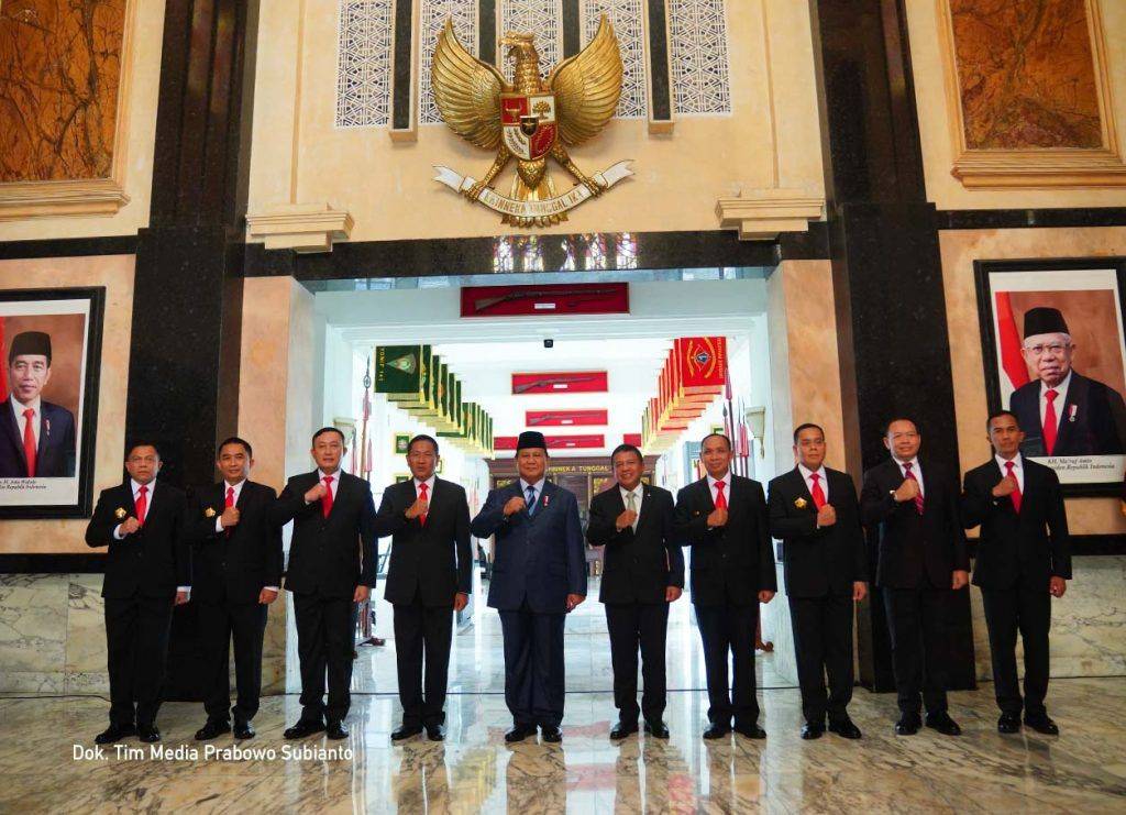 Menhan Prabowo Berikan Pesan Kepada Pati Kemhan yang Baru