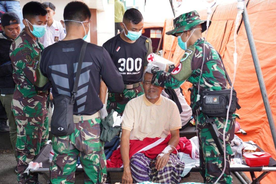 TNI AD Kirim 1000 Prajurit Bantu Penanganan Gempa di Cianjur
