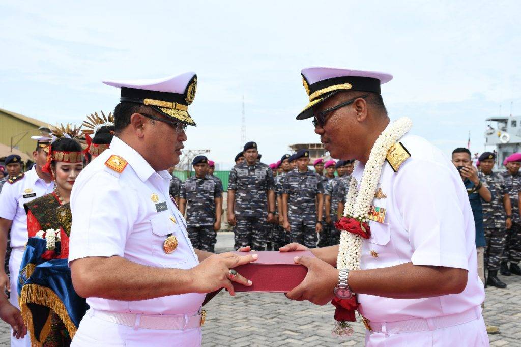 Yonmarhanlan I Sambut Visit Port Kapal Perang Malaysia di Belawan