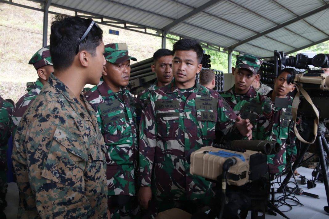 Yonroket 1 Marinir-US Marine Crops Ikuti Latma Keris Marex di Lampung