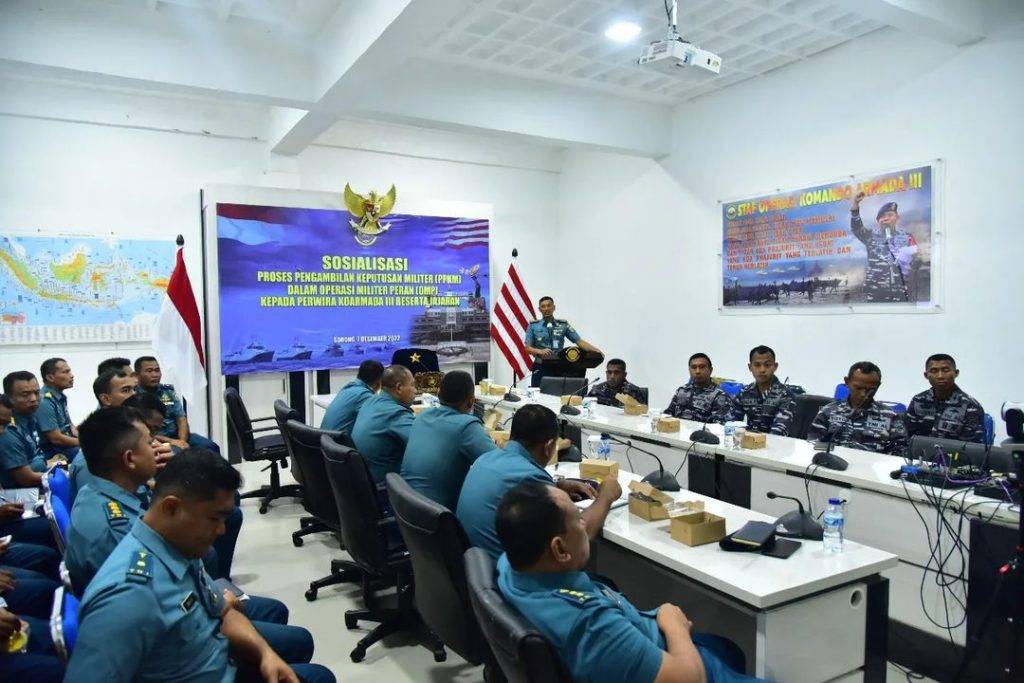 Koarmada III Gelar Sosialisasi Proses Pengambilan Keputusan Militer