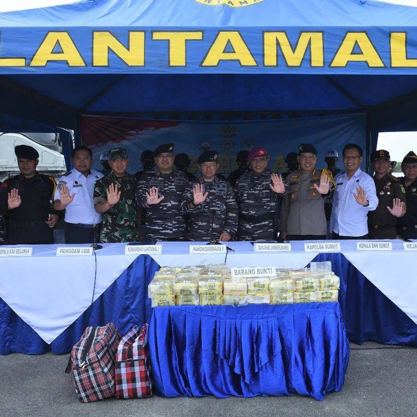 TNI AL Gagalkan Penyelundupan 45 Kg Sabu di Perairan Aceh
