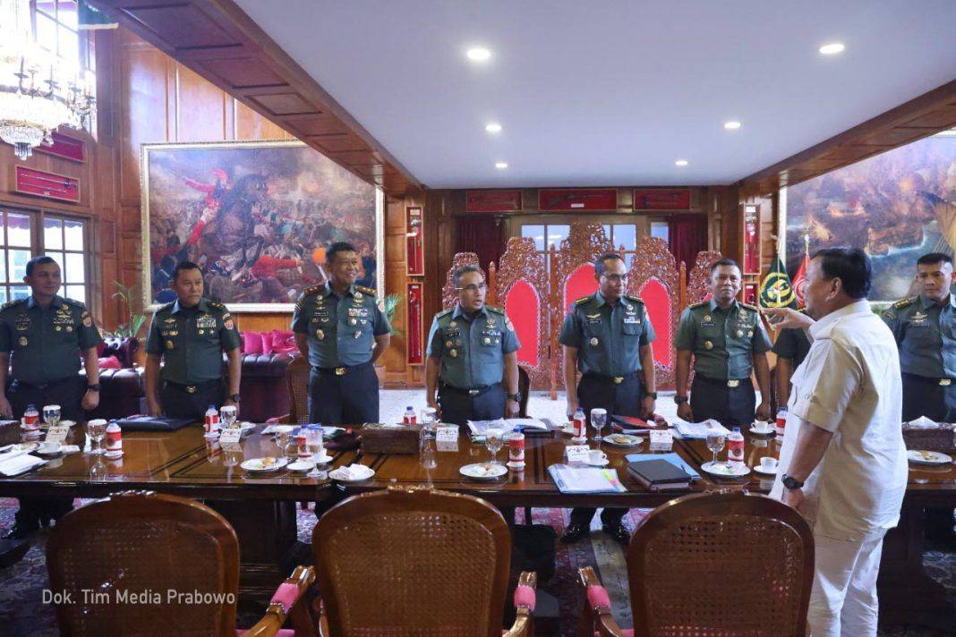 Danpuspenerbad Laporkan Kondisi Alutsista kepada Menhan Prabowo