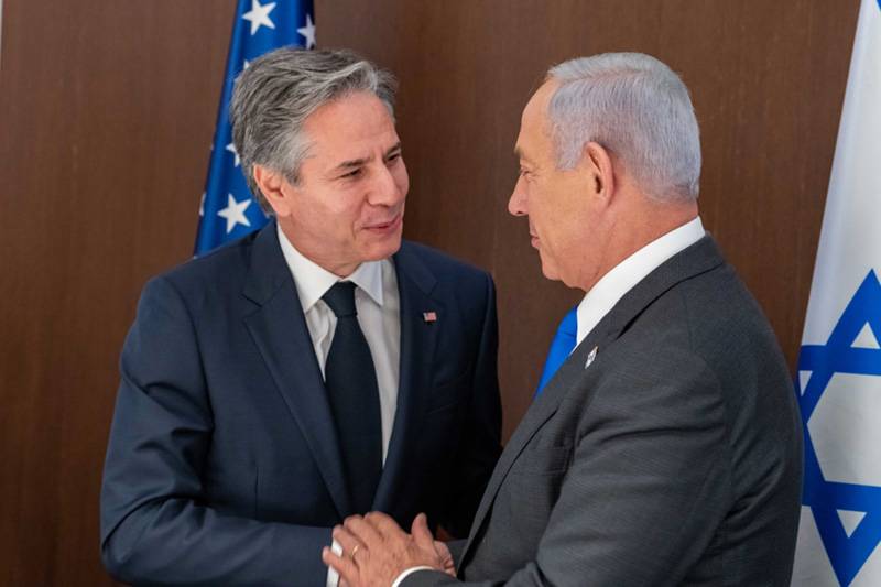 Antony Blinken dan Benyamin Netanyahu