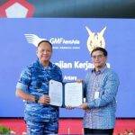 KSAU Marsekal TNI Fadjar Prasetyo dan Dirut PT. GMF Aero Asia Andi Fachrurozi