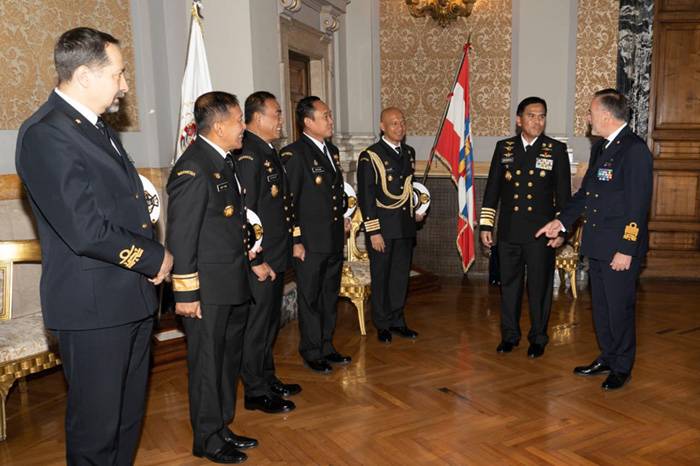 KSAL Laksamana TNI Muhammad Ali dan KSAL Italia Enrico Credendino