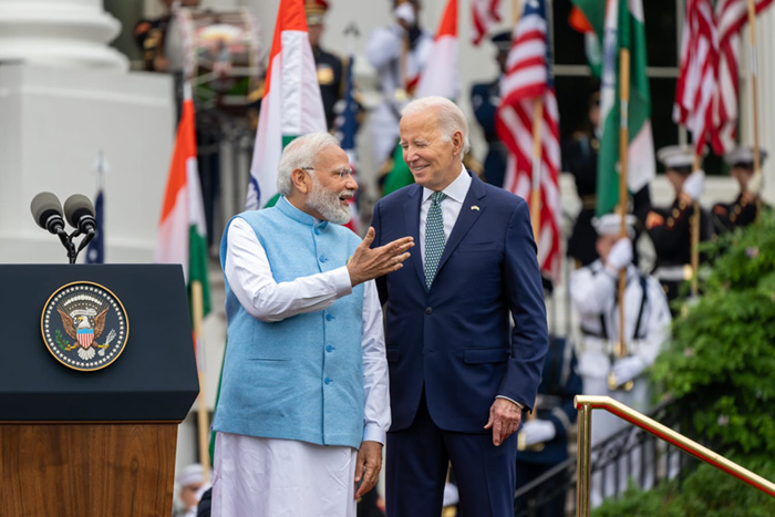 Presiden AS Joe Biden bertemu Perdana Mentri India Narendra Modi