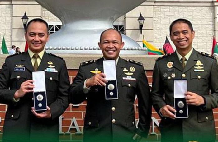 Mayor Chk Leonardo Kurnia, Mayor Arm Hanafi Solaeman dan Mayor Inf Riza Celvian Gumai.