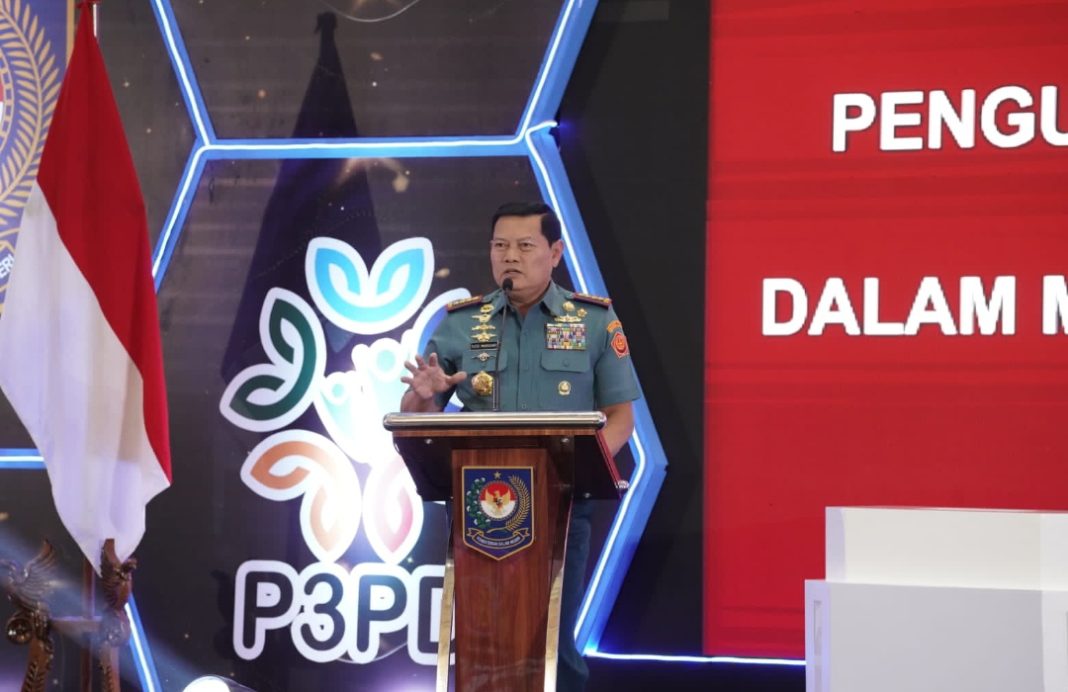 Panglima TNI Laksamana Yudo Margono saat memberi pembekalan di P3PD 2023.
