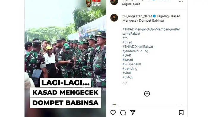 Momen KSAD Jenderal TNI Dudung Abdurachman