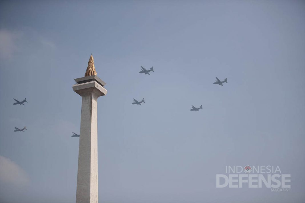 Aksi flypass pesawat TNI
